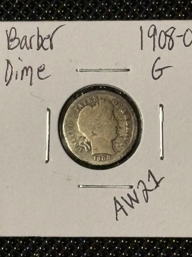 1908-O Barber Dime G