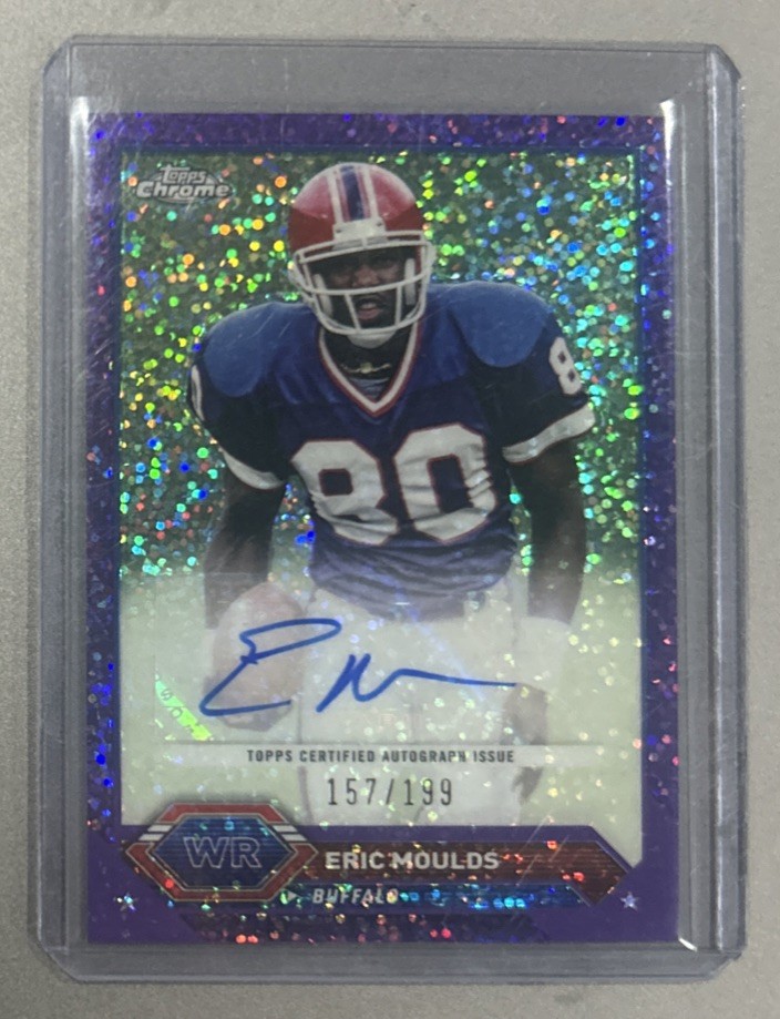 2023 Topps Composite - Chrome Auto Eric Moulds Purple Speckle Refractor /199