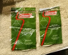 COLEMAN #51 LANTERN MANTLES BAYONET SLIP ON 2 - 2 PACKS 4 MANTLES TOTAL SEALED
