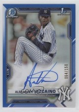 2021 Bowman Chrome Prospect Blue Refractor 64/150 Alexander Vizcaino Auto 0xh3