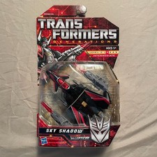 NIB Transformers Generations Sky Shadow Black Shadow Jet 2011 Deluxe Class Toy