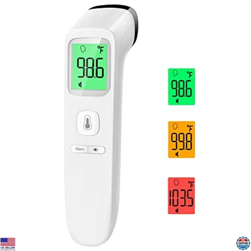 Instant Read No-Touch Thermometer - Accurate Digital Baby Thermometer with Alarm
