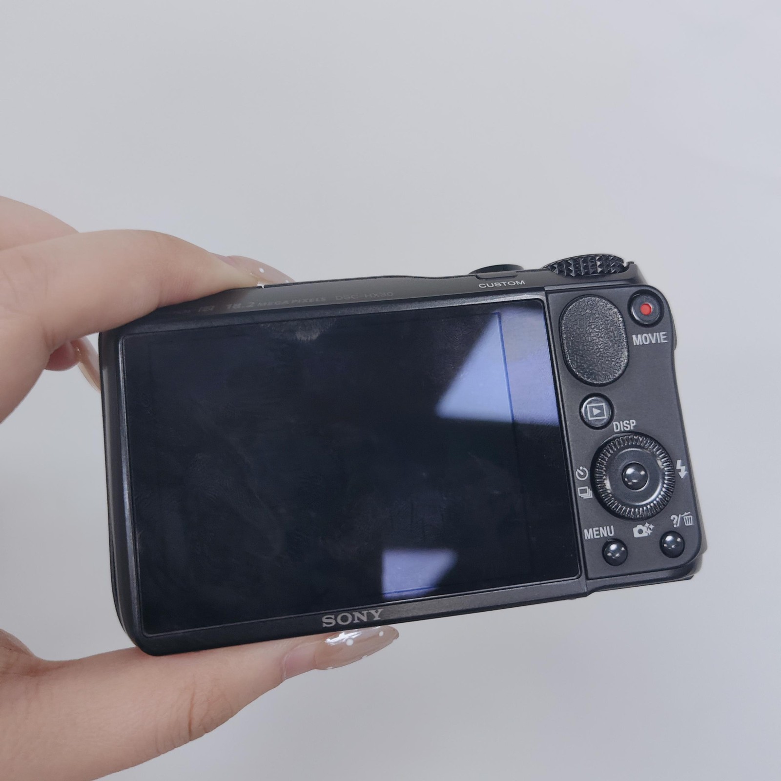 Sony Cyber-shot DSC-HX30/HX30V Digital Camera Black 18.2MP 20x Zoom Wi ...