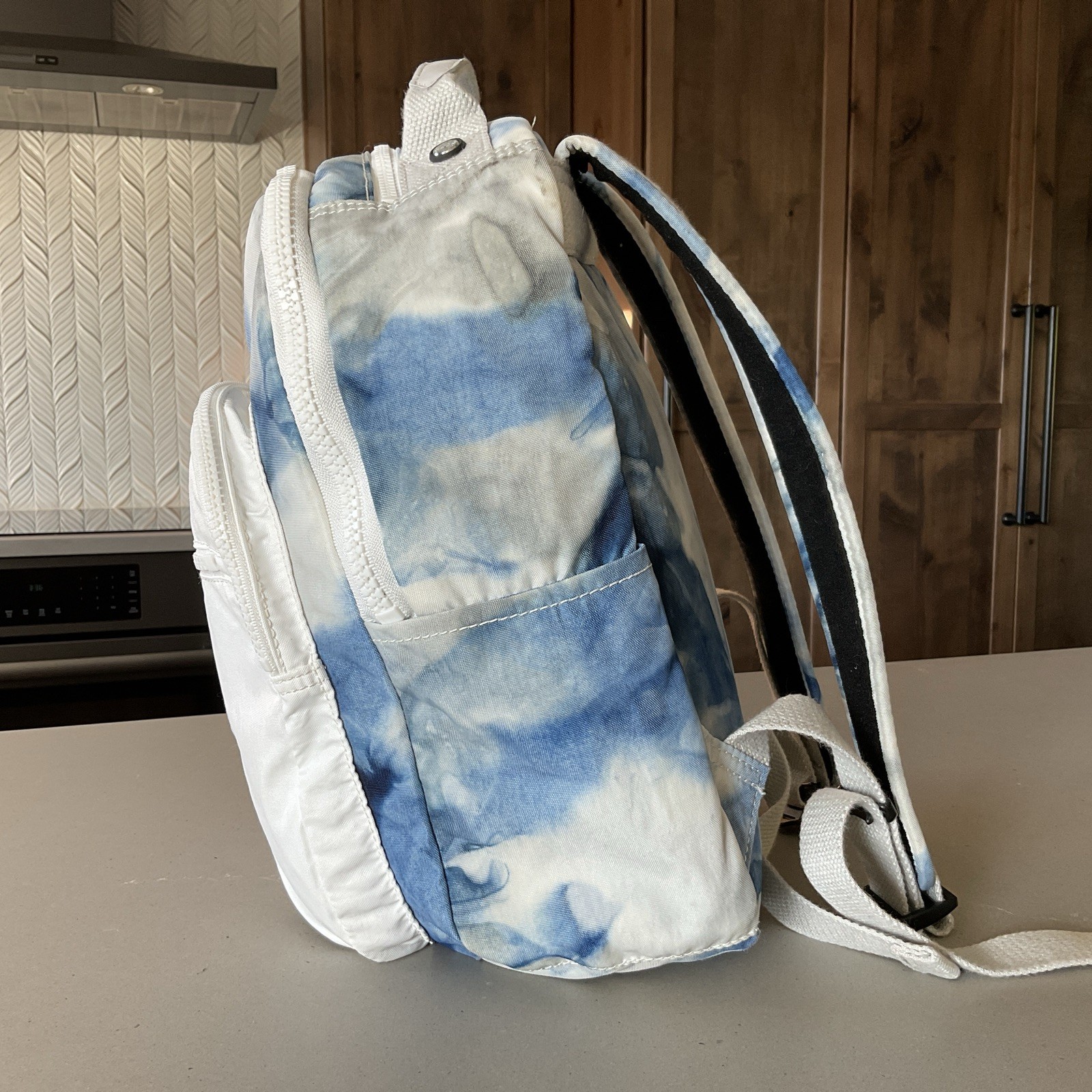 Kipling Tie Dye Pattern Backpack school book bag … - image 4