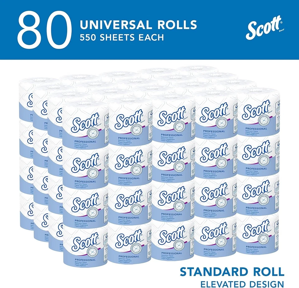 Scott 2-Ply Toilet Paper, 80 Rolls, 44,000 Sheets - Image 4 of 4