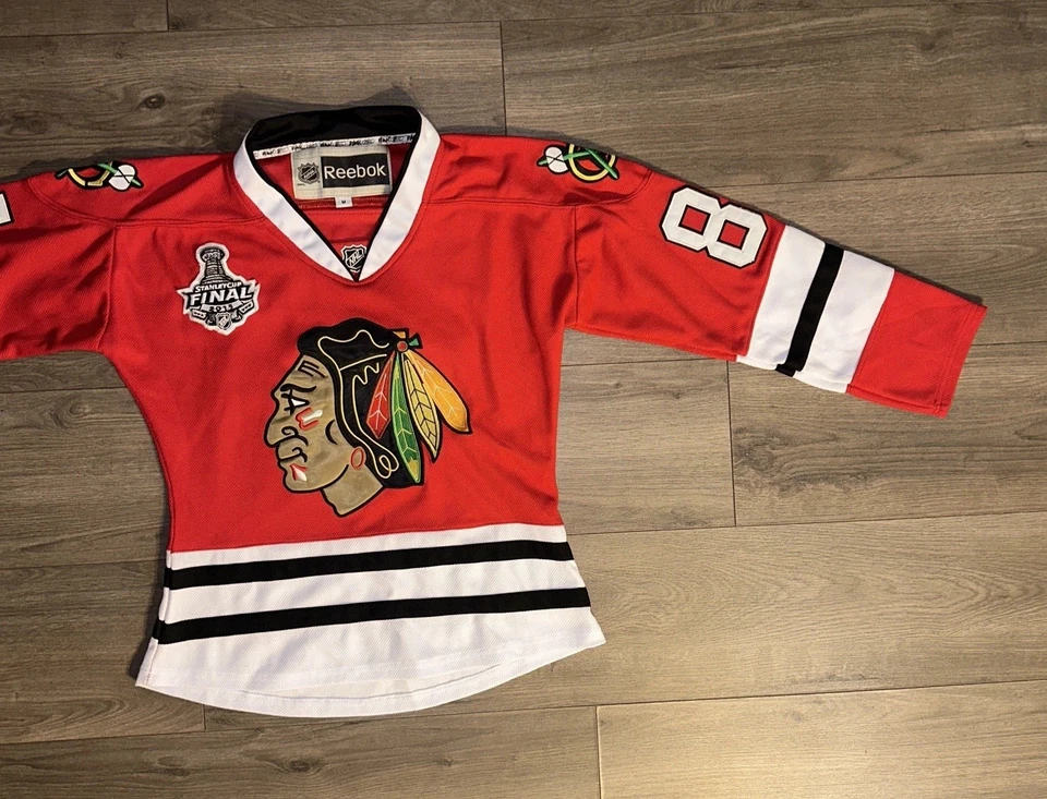 Reebok NHL Marian Hossa Chicago Blackhawks 2015 Stanley Cup Jersey Womens Medium - Image 4 of 4