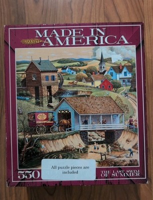  Made In America Art Puzzle (The Last Swim of Summer)  550 pcs Ceaco