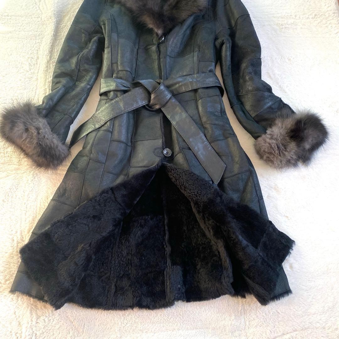 Moncada real sheepskin patchwork fox  sheepskin c… - image 4