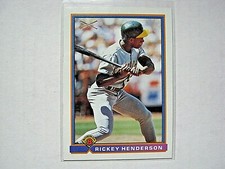 Rickey Henderson 1991 Bowman Base Card #371