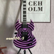 Zakk Wyld Solid Body SG Electric Guitar Purple Color FR Bridge Maple Neck Stock