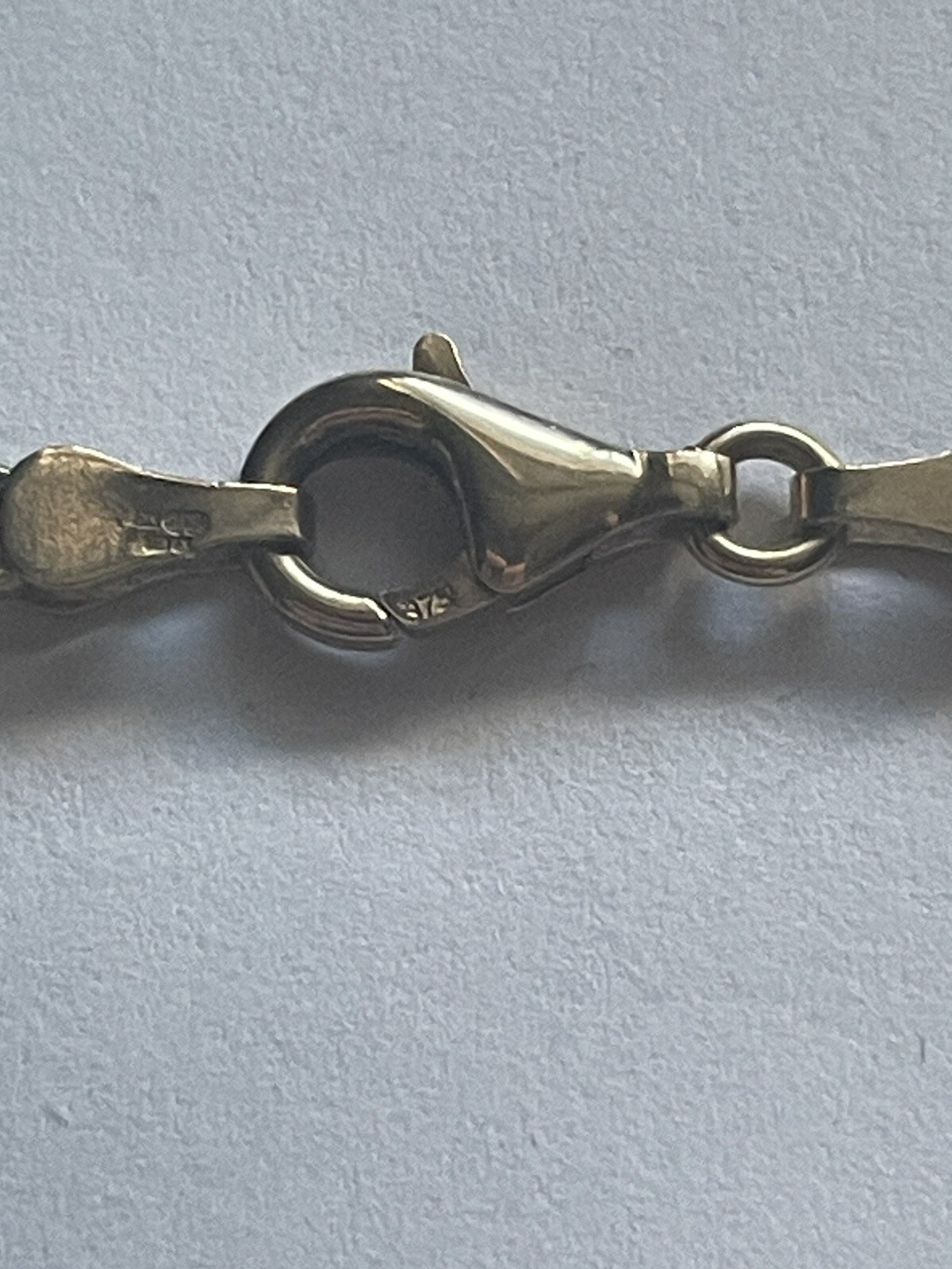 375 Hallmarked Solid Gold Chain eBay
