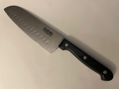 Santoku Chef's Knife 3 in 1 Slicer Dicer Mincer Asian Kullens 12''
