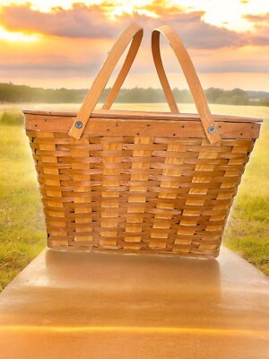 その他 vintage wood picnic basket s-l400.jpg