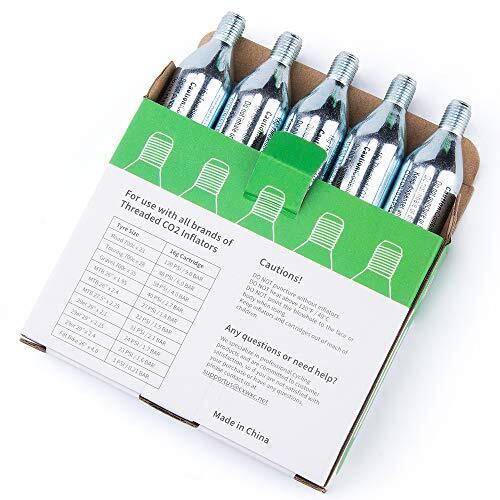CXWXC 16g/25g Threaded CO2 Cartridges for Bike Tires - Assorted Colors - Picture 21 of 39
