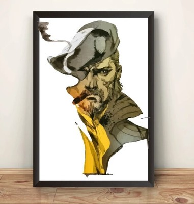 Big Boss Smoking Cigar MGS Snake Premium Poster (Vectorized Design)