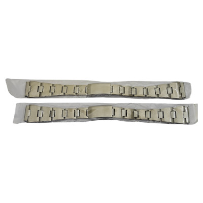 VINTAGE OLD STOCK  15 / 17 MM 100% STAINLESS STEEL WATCH BRACELET NOS STRAP BAND