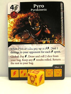 Marvel Dice Masters - #083 Pyro Pyrokinetic - The Uncanny X-Men
