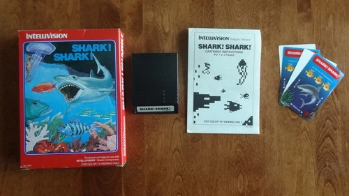 INTELLIVISION SHARK! SHARK! INTV RELEASE BOXED HIGH GRADE