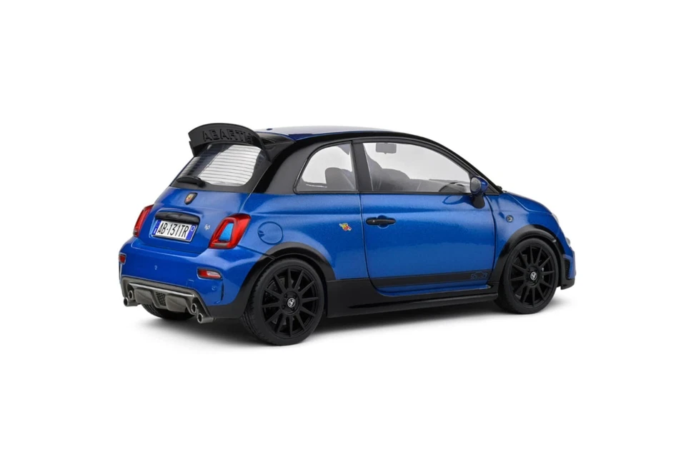 Fiat 500 695 Abarth Tributo 131 Rally Blue Blu Podio 2022 Solido 1:18 Nuovo 1/18 - Immagine 4 di 4