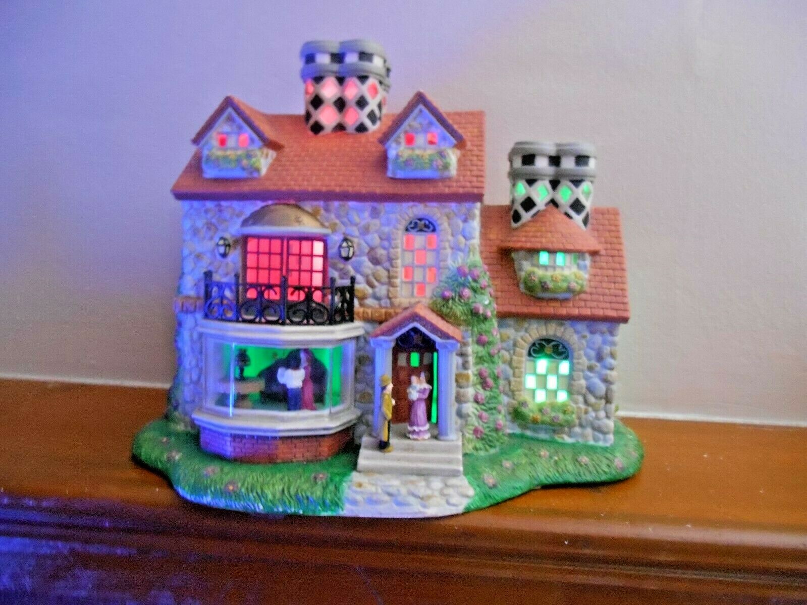 PARTYLITE_BRISTOL HOUSE RETIRED_P7322 Olde World Village Tealight House