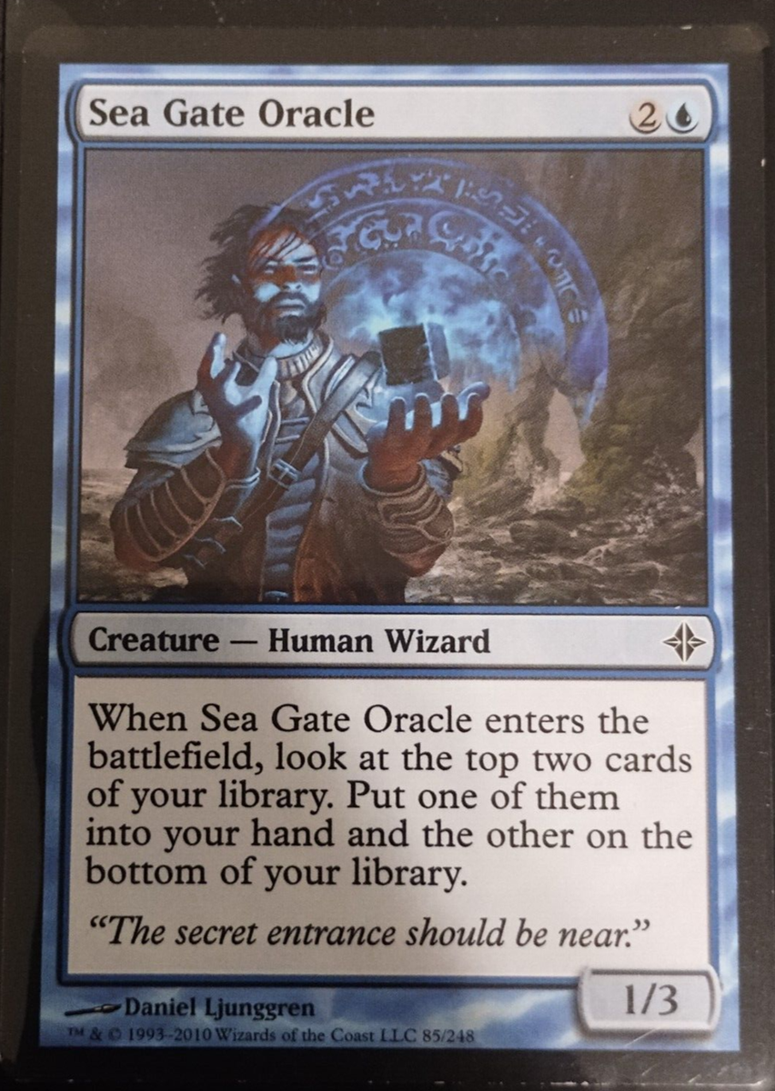 oracle mtg card Magic the Gathering: Deck Mox Boarding House reveal the top card of your library Let the Gorgeous Card Art