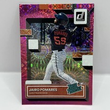2022 Panini Donruss Baseball Jairo Pomares Rated Prospects RP-5 Pink Fireworks