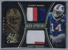 2014 Panini Black Gold Golden Opportunity Dual Jsy  Woods/Watkins #33/49