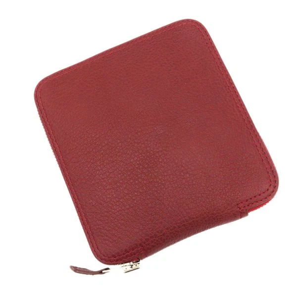 HERMES Silky Pop Bolso Plegable Eco Bolso de Mano Buffel Patrón Seda Rojo Foto 2 de 4