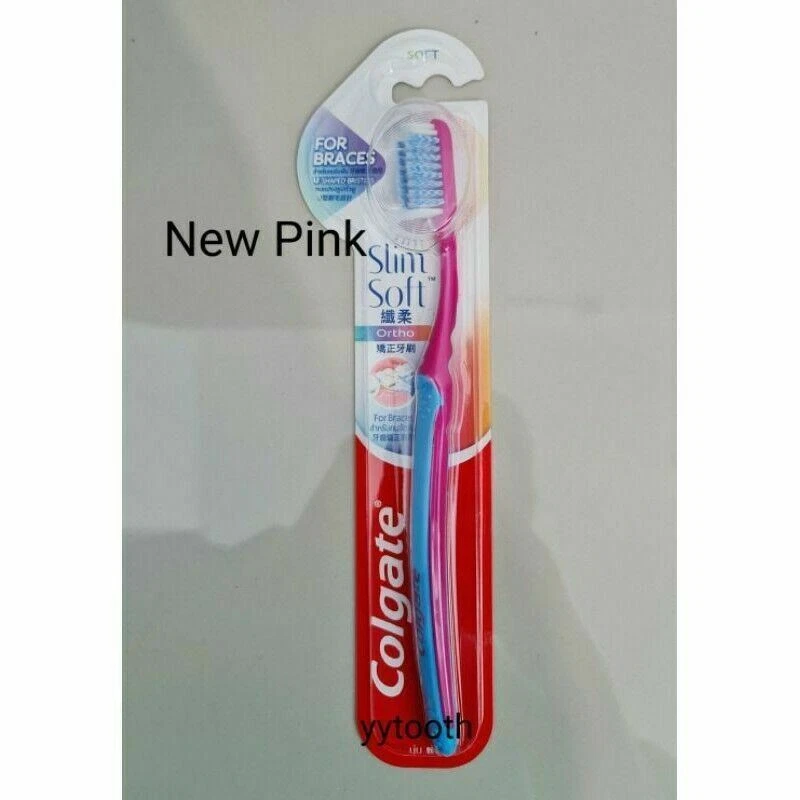 colgate ortho щетка u форма щетина desing тонкий мягкий для чистки розовый упаковка из 2 - Изображение 3 из 3