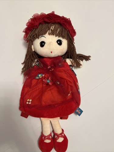Cartoon Plüsch Puppenrucksack Farbe Rot, Größe 20 Zoll - Bild 2 von 8