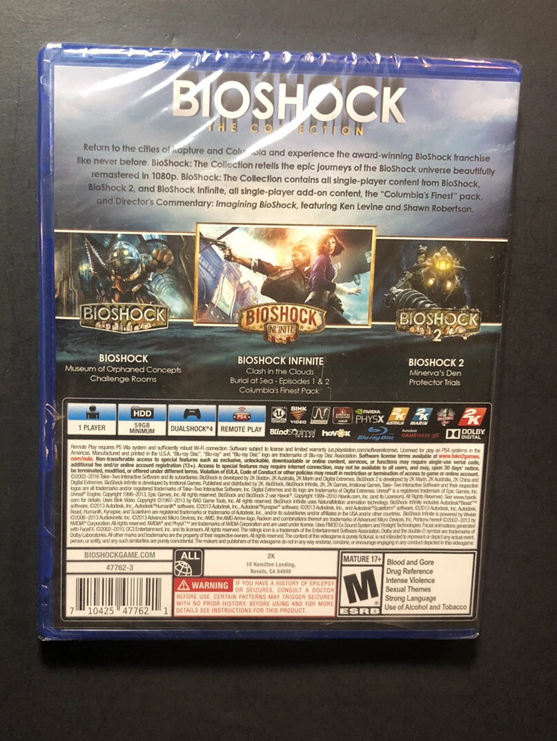 Bioshock: The Collection (Pre-Owned), 2K, PlayStation 4, 886162559309 