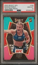 PSA 10 GM 2022 PANINI SELECT UFC TEAL/PINK #'D 24/49 MANON FIOROT RC ROOKIE