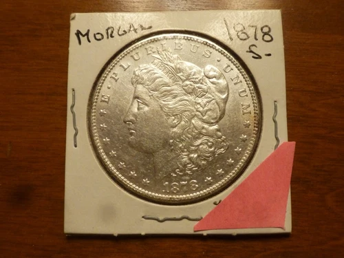 1878-S Morgan Silver Dollar -- AU Condition (See photos)