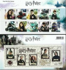 Great Britain -Harry Potter set and min sheet Presentation pack -mnh-2018