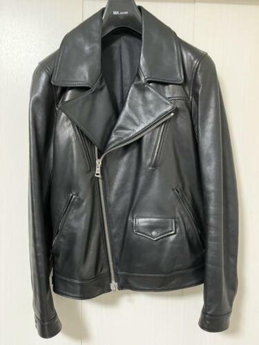 LOUNGE LIZARD Horsehide Leather Biker Rider Motorcycle Jacket 2 Black Men Used - Picture 1 of 12