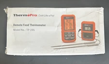 New in Box Therm Pro Remote Food Thermometer Model-TP20S Smoker BBQ Oven