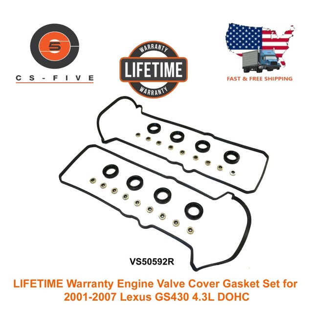 LIFETIME Warranty Engine Valve Cover Gasket Set for 0107 Lexus GS430 4