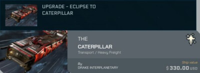 Star Citizen - Ship Upgrade: Eclipse to Caterpillar