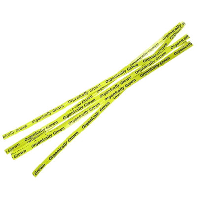 T&T Industries Organically Grown Twist Tie Yellow, 18'' Length | 1000/Box