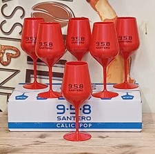 6 Calici / Bicchieri Santero 958 ROSSI