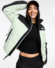 The North Face Gosei Lightweight Puffer Coat Sage Green And Black Bnwt Sz Small