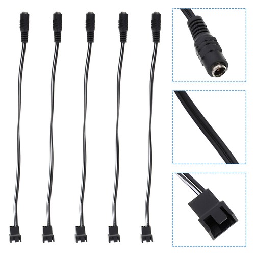 5 PCS Netzteilkabel Stromversorgungskabel Lüfter Verlängerungskabel - Afbeelding 4 van 12