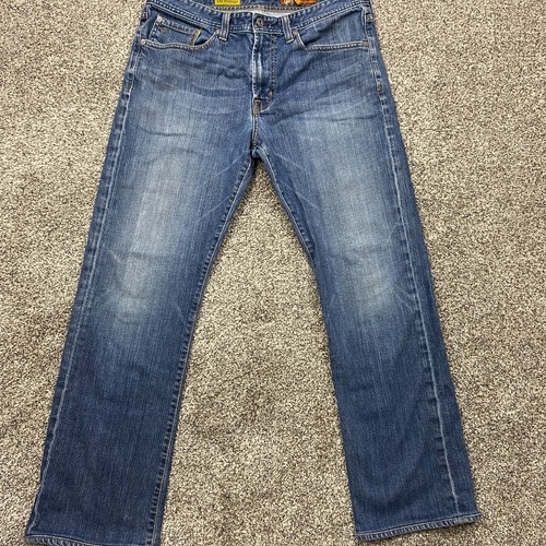 AG ADRIANO GOLDSCHMIED jeans men's 35X29.5 protege faded straight leg med wash