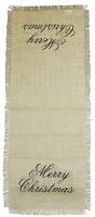 Burlap Merry Christmas Table Runner, 13 X 36, By The Country House Collection Burlap Merry Christmas Table Runner, 13 X 36, By The Country House Collection