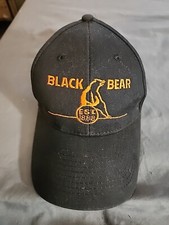 Vintage Corduroy Black Bear Est. 1888 Adjustable Hat Cap Construction