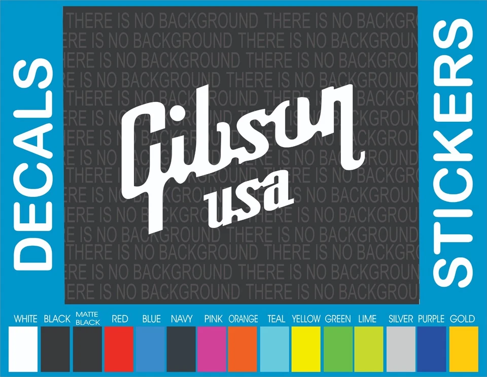 This decal/sticker is compatible with Gibson Guitars and others 6"