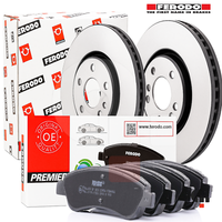 Kit BremsbeläGe Und -Scheiben Vorne Ferodo Citroen C2 C3 C4 Peugeot 208 2008