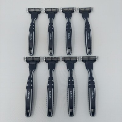 Lot Of 8 - Gillette Mach Razor Handle with Cartridge UNUSED - NEW Old Stock