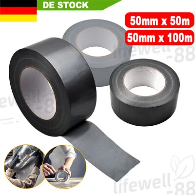 MARKENLOS Panzertape Panzerband extra stark Gewebeklebeband Gaffa Tap Duct Tape wasserfest
