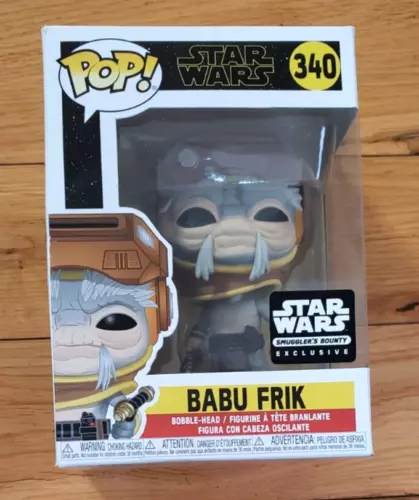 Funko POP! Star Wars #340 BABU FRIK Bobble-Head Smuggler's Bounty Exclusive, NIB
